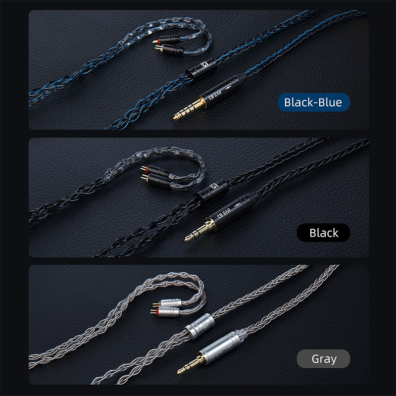 KBEAR ST12Plus iem cable 2pin Upgrade Cable Copper Cable Connector 4N 4.4MM MMCX/2PIN-S/2PIN-C 2M Ea