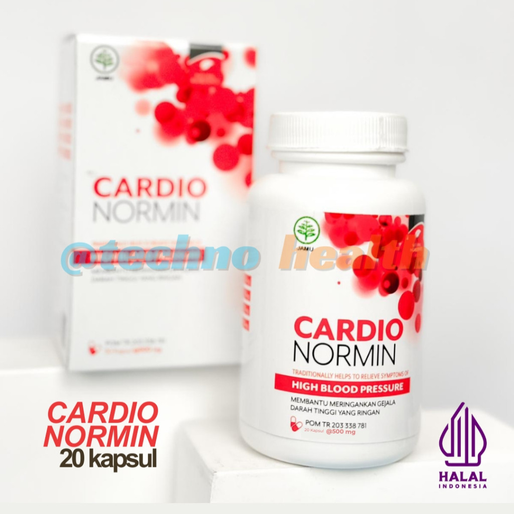 ( Terlaris) TEKNOHEALTH Cardionormin Herbal Hipertensi Original 20 Kapsul