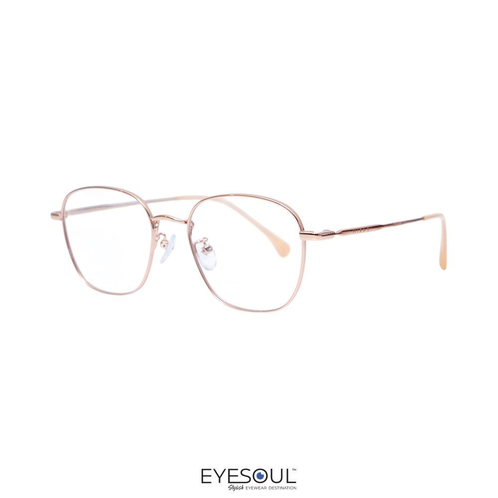 Parim Eyewear Kacamata Optical Titanium Square - Rose Gold