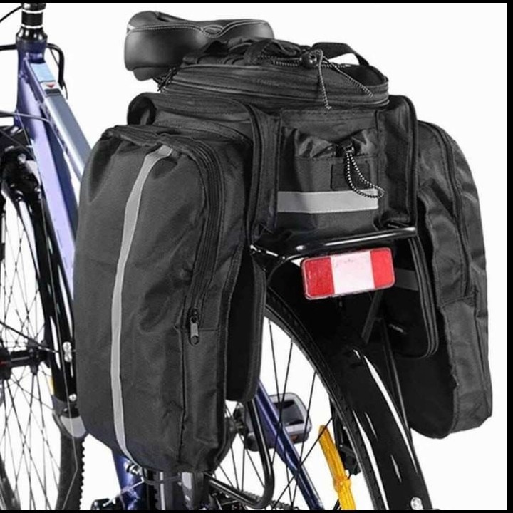 new - Tas sepeda touring rak pannier belakang - tas Panier MTB federal single double bag