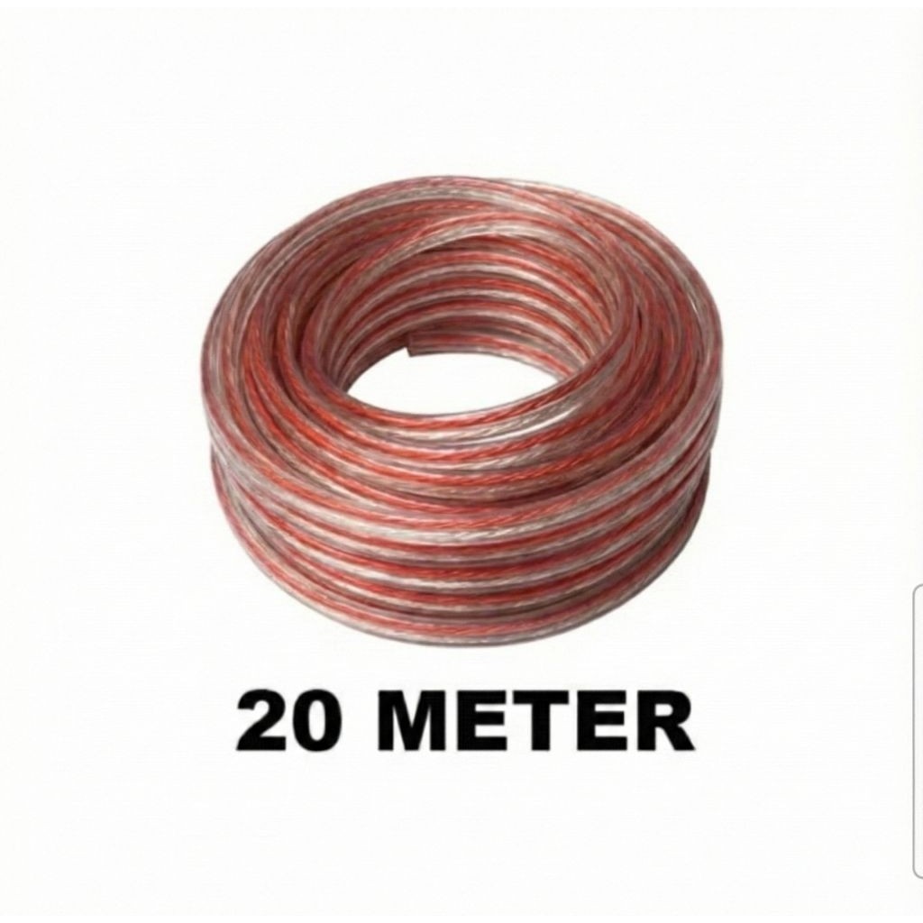 per meter KABEL TRANSPARAN KABEL AUDIO KABEL SERABUT KABEL LISTRIK
