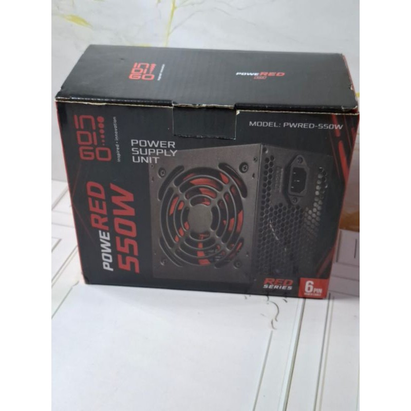 Power Supply Indigo 550W with VGA 6 Pin / PSU PC Komputer 550Watt