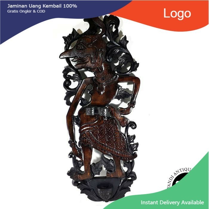 blawong keris tokoh wayang petruk kayu jati ukiran jepara ND16