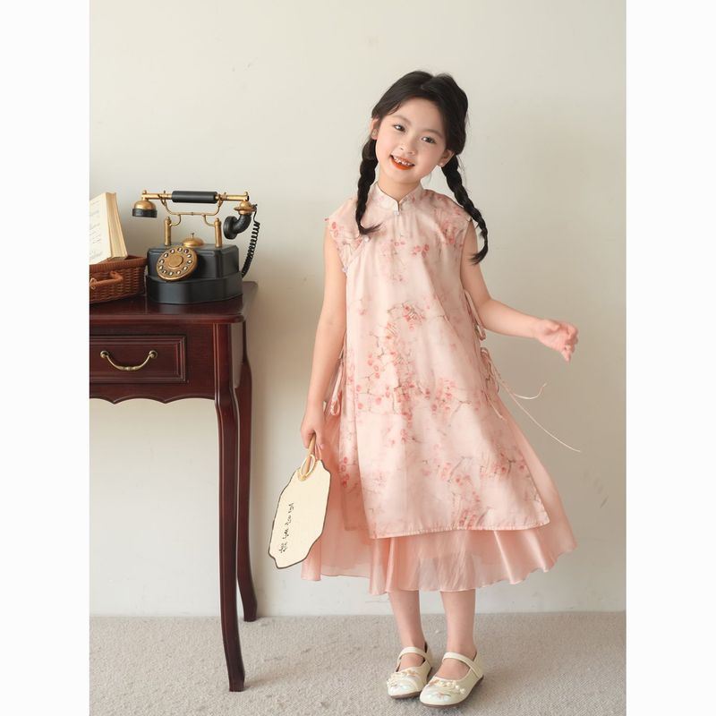 [COD]Gadis-gadis Cheongsam set gaun gaya Cina set gaun gaya Cina set gaun gaya Cina set