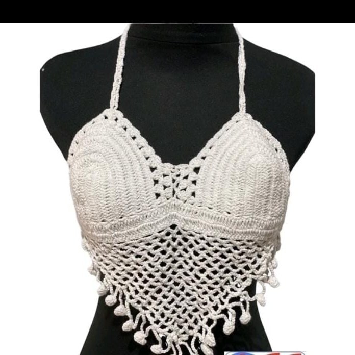[Bali.Summer] Bikini Rajut / Bra Rajut / Top Crochet Motif Segitiga