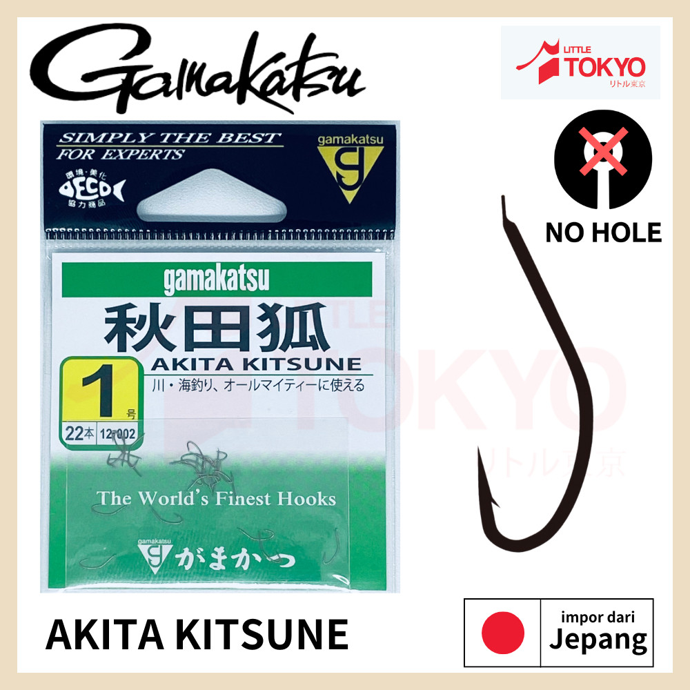 Mata Kail Pancing Gamakatsu AKITA KITSUNE Original Japan Kecil