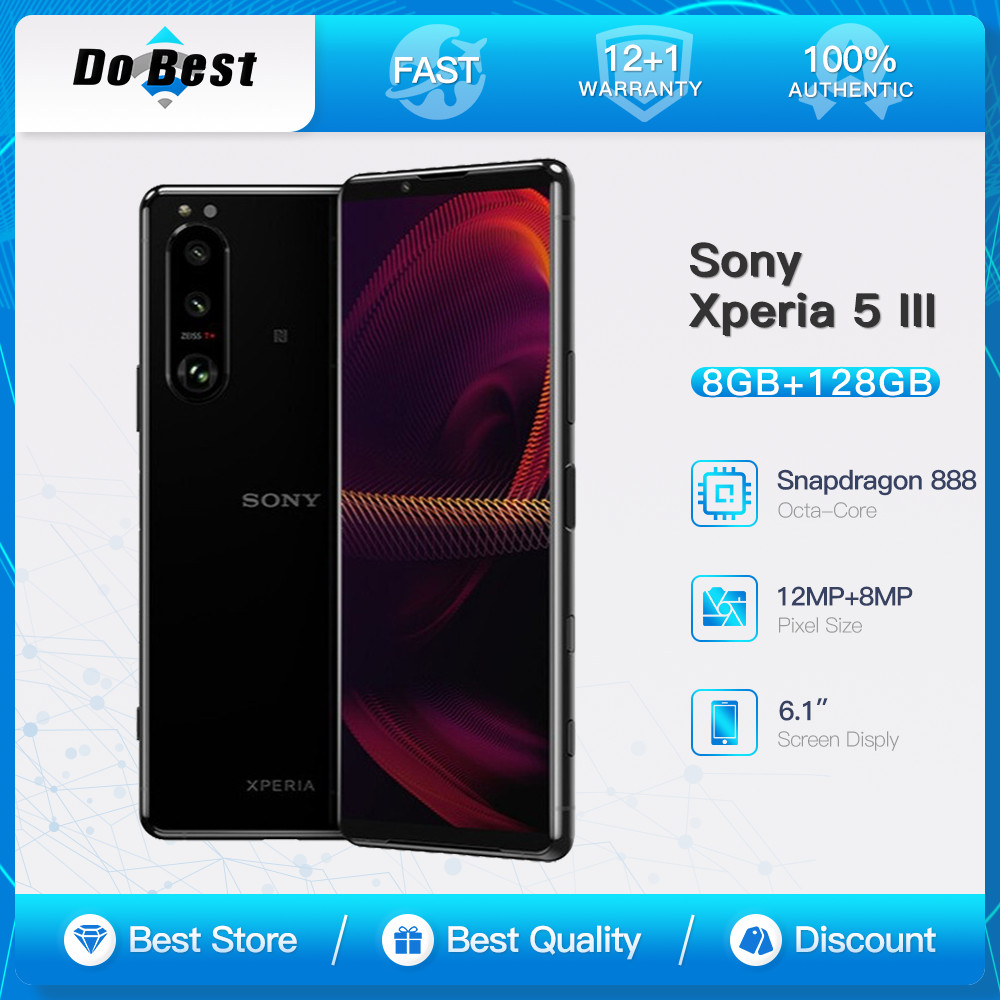 Sony Xperia 5 III 5G Mobile Phone JPN Version XQ-BQ52/72 8GB RAM 128/256GB ROM 6.1" OLED Snapdragon 