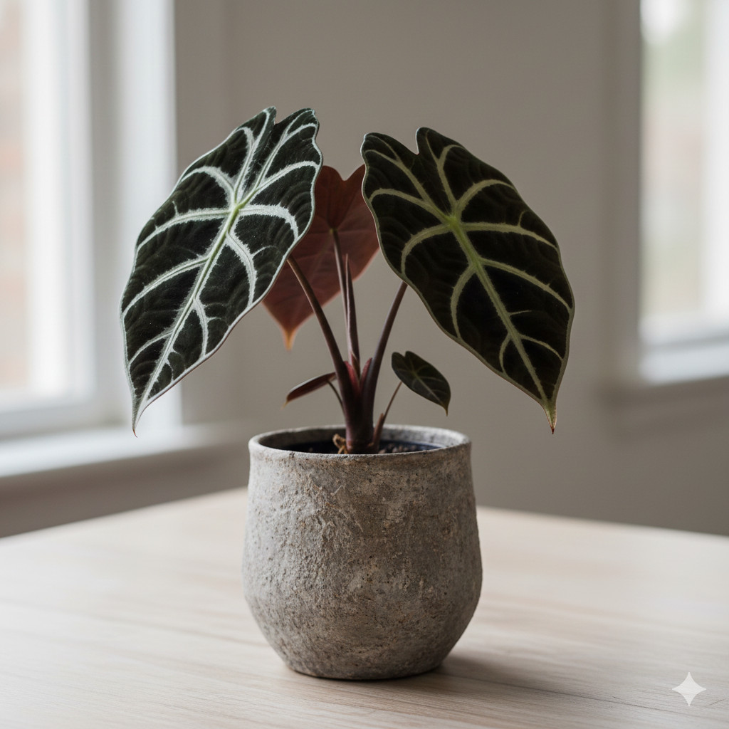 Tanaman Sultan Alocasia Black Velvet - Unik, Elegan & Aesthetic untuk Indoor - Tanaman Hias Eksotis 