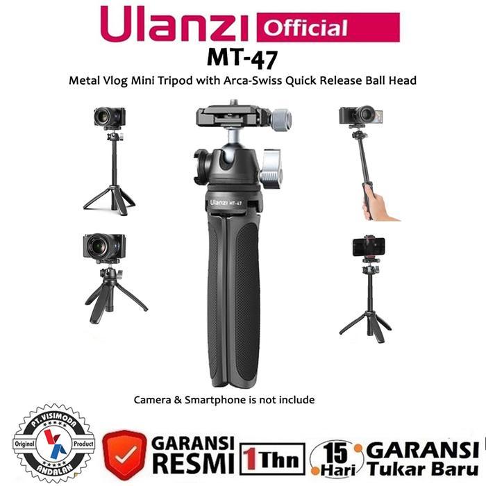 Ulanzi MT-47 Metal Vlog Mini Tripod with Arca Swiss Ball Head