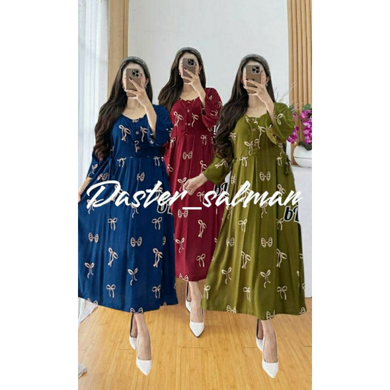 BUPESHOP Daster Jumbo Ld 120 Daster Chibi Lengan 3/4 Daster Rayon Premium
