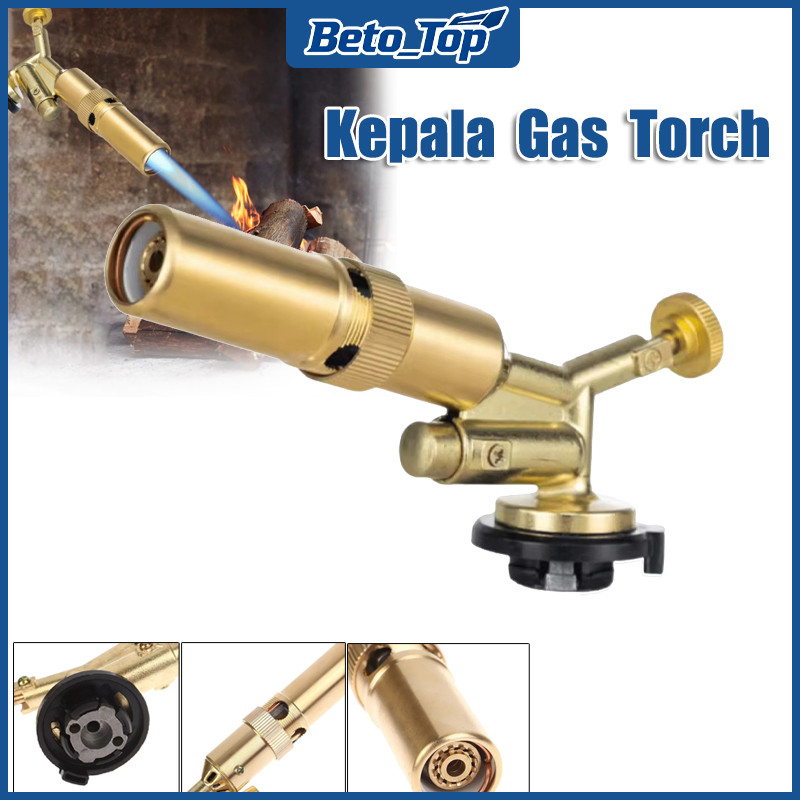 Kepala Gas Torch Portable Gas Torch BBQ Torch kuningan pemantik kepala Torch