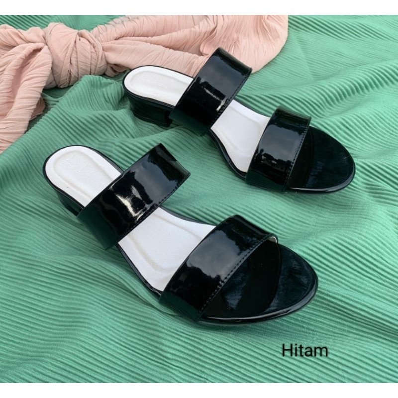 Sandal Wanita Hak Tahu 3 Cm Stylo Ukuran Jumbo ( BIG SIZE )