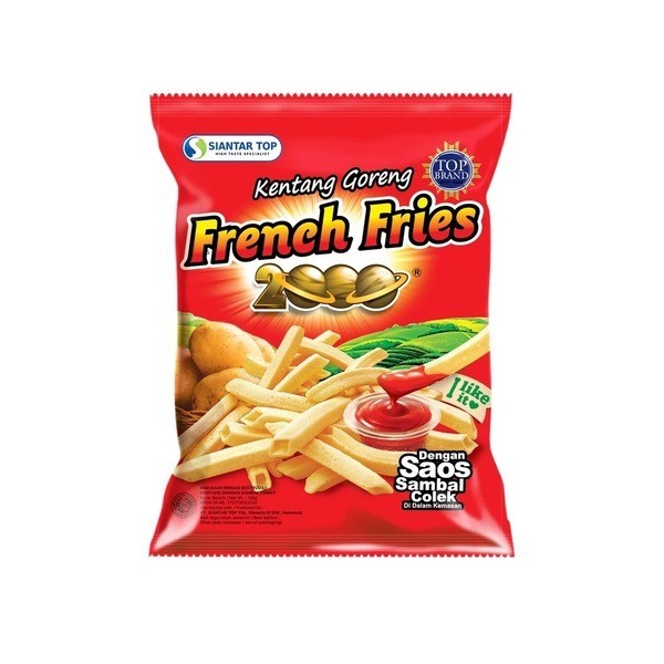 SSG49 French Fries 2000 130g - Snack Kentang Goreng French Fries Kemasan Jumbo 130gr SIANTARTOP