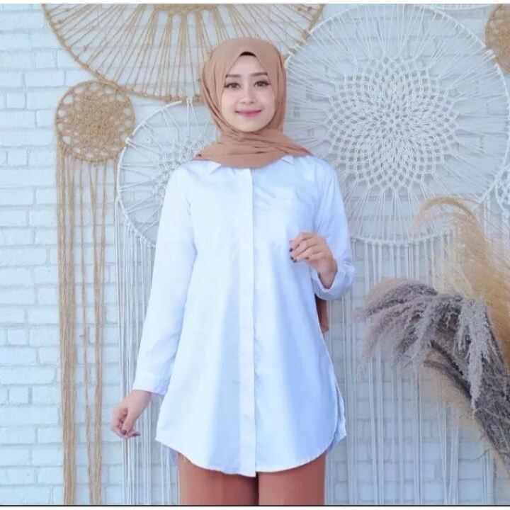 KEMEJA WANITA DEWASA//TUNIK KEMEJA WANITA//TUNIK WANITA LENGAN PANJANG//BAJU KERJA//BAJU MODERN//TUN
