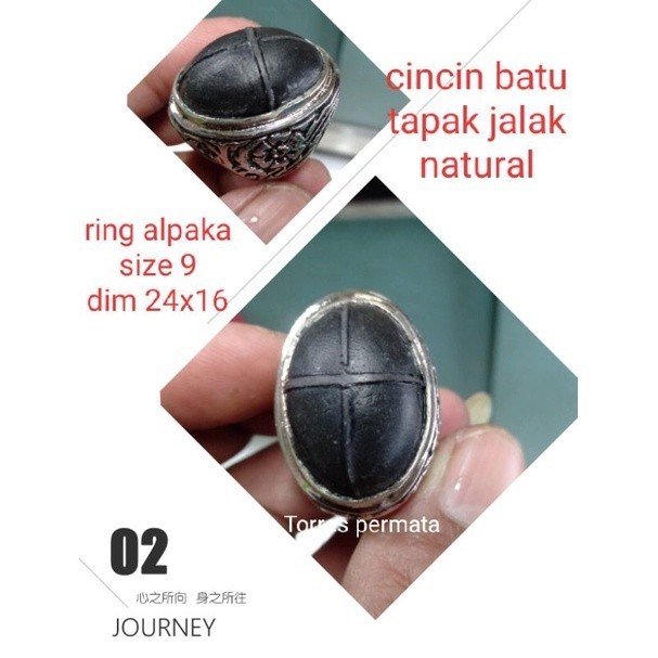 cincin batu akik tapak jalak natural top 07