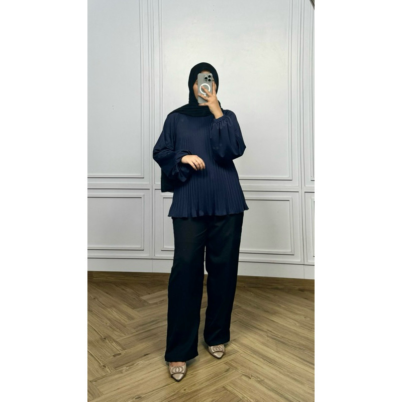FICIEKUNZEX Blouse Plisket / Atasan plisket