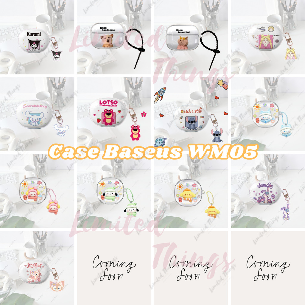SOFT CASE Case untuk Baseus WM 05 WM05 Case Character Bluetooth Wireless