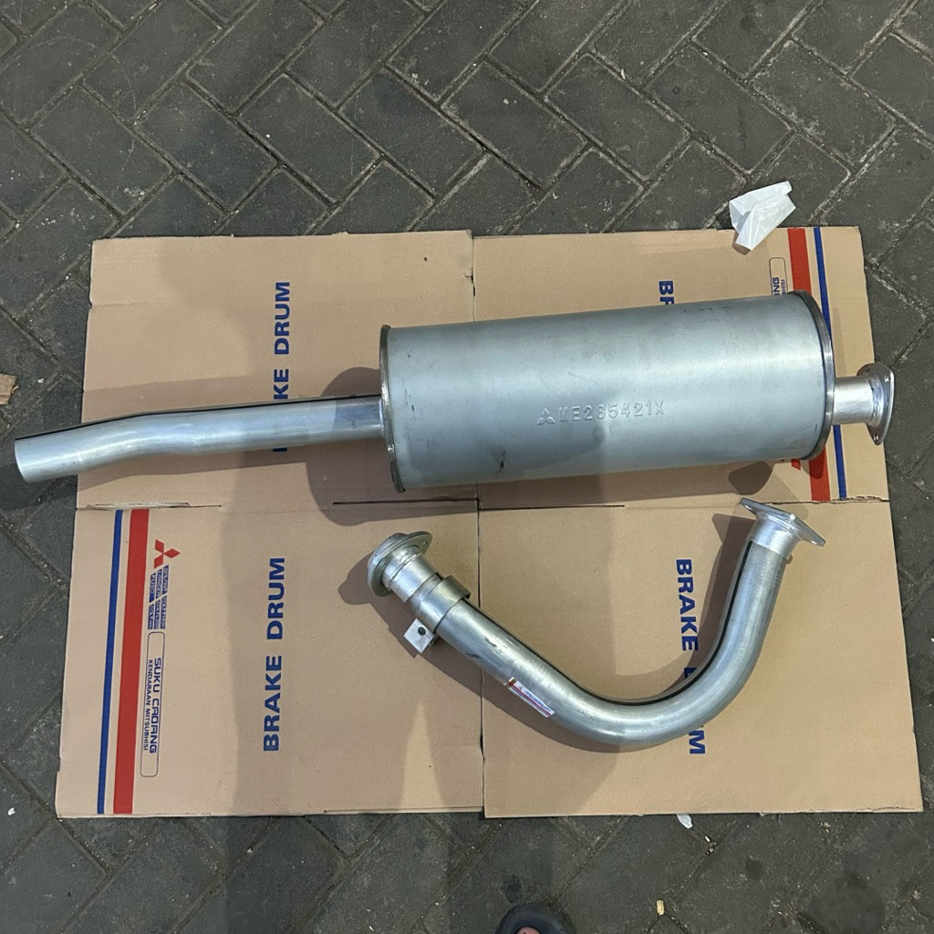 TABUNG KNALPOT + LEHER ANGSA CANTER ORIGINAL