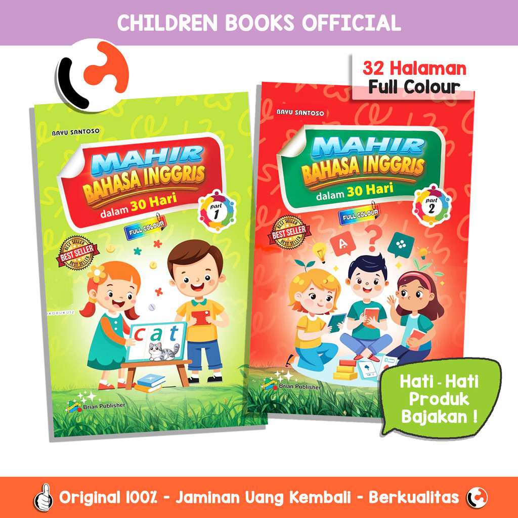 Buku Bahasa Inggris Anak Anak Mahir Bahasa Inggris Dalam 30 Hari