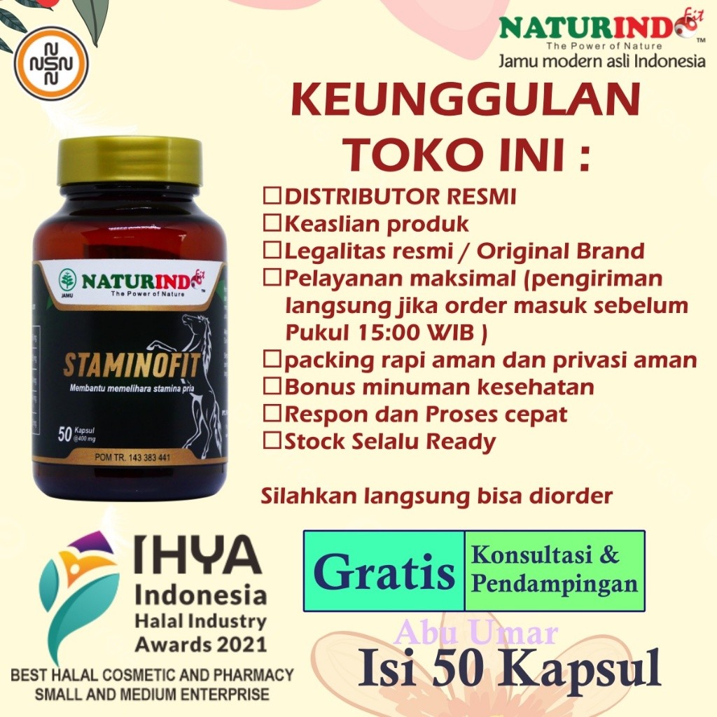 newHerbal Stamina Pria Dewasa Staminofit Naturindo Herbal spesial untuk stamina pria