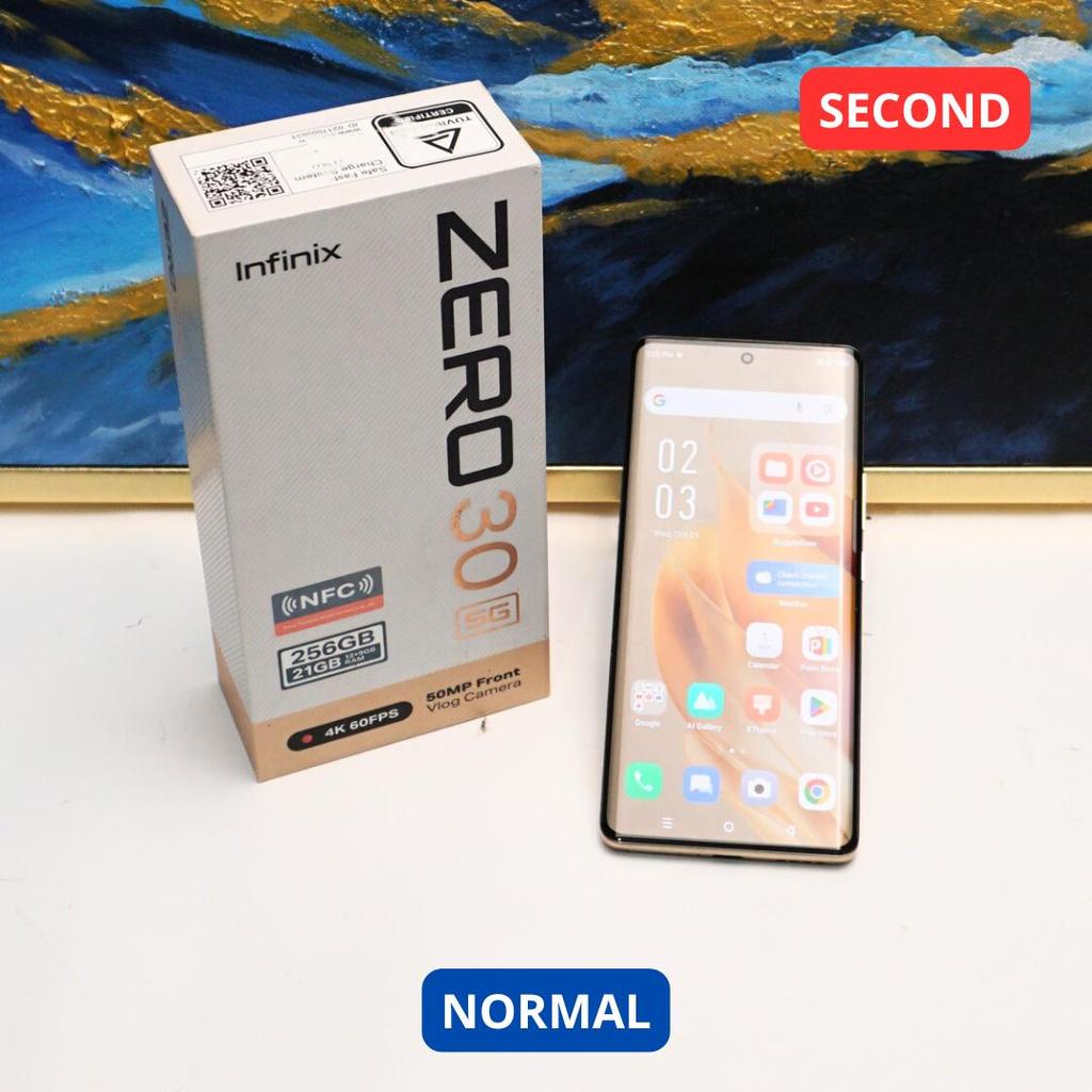 INFINIX ZERO 30 12/256 GB (5G) HP SECOND ORIGINAL SINAR MUTIARA CELL