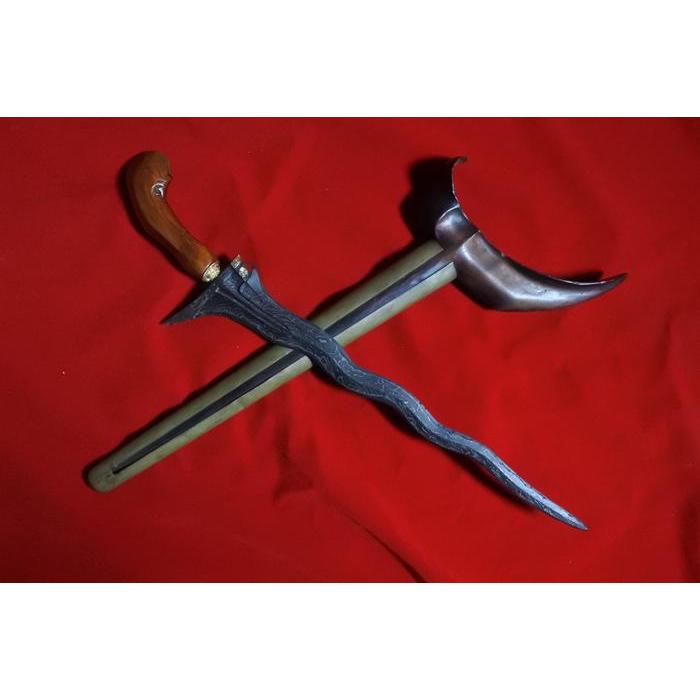 kriss pamor miring sepuh tinggalan simbah