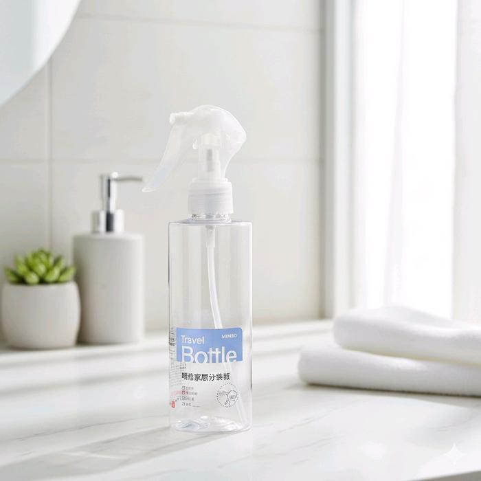 MINISO PET Spray Bottle 200ml ( Botol Spray ) TRAVEL BOTTLE ISI ULANG