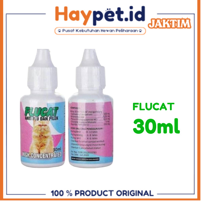 FLUCAT / FLU CAT obat flu pilek batuk pada kucing