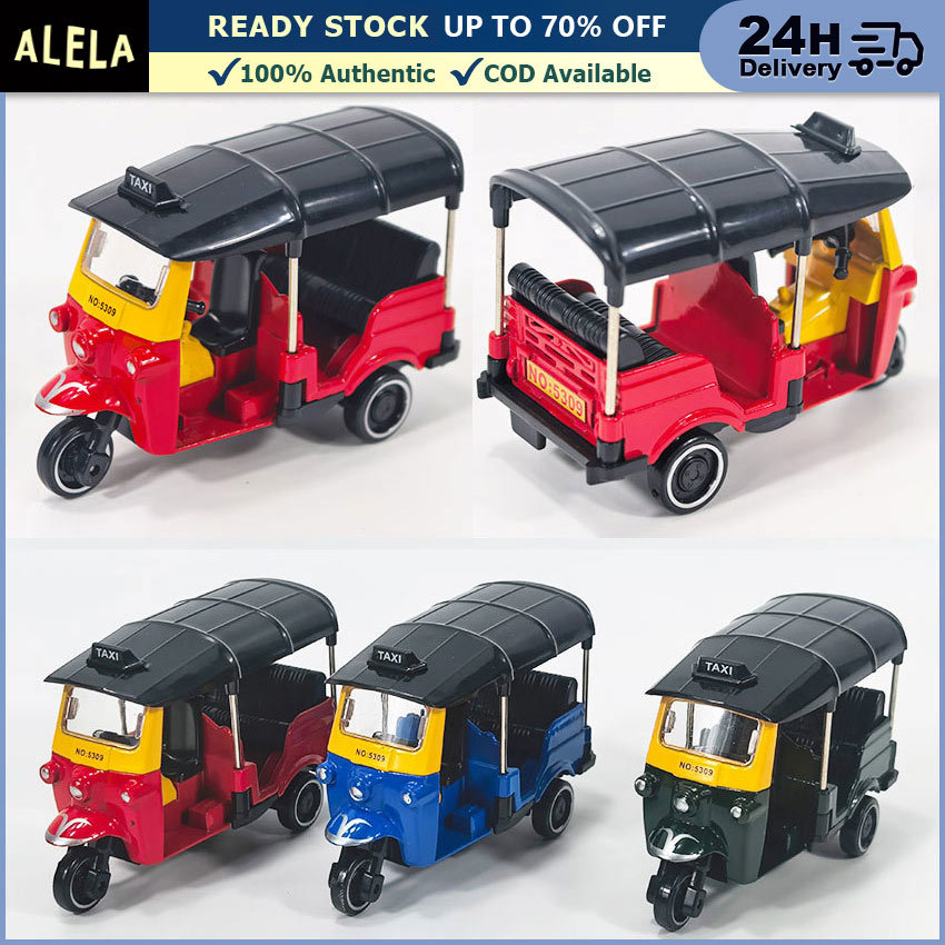 Miniatur Motor Diecast Koleksi Vehicle Model Motor Listrik Roda Tiga