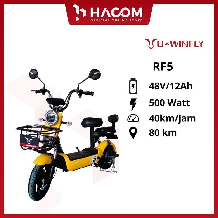 SEPEDA LISTRIK UWINFLY RF5 ORI - Merah