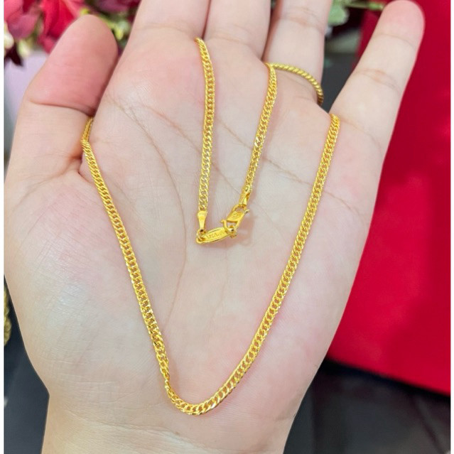 KALUNG JALIN KECIL / KALUNG RANTAI WANITA BAHAN KOIN MESIN