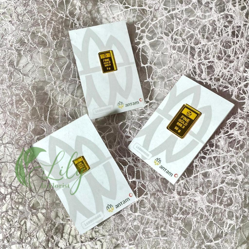 CARD REPLIKA LOGAM MULIA AKRILIK GOLD ANTAM BM52