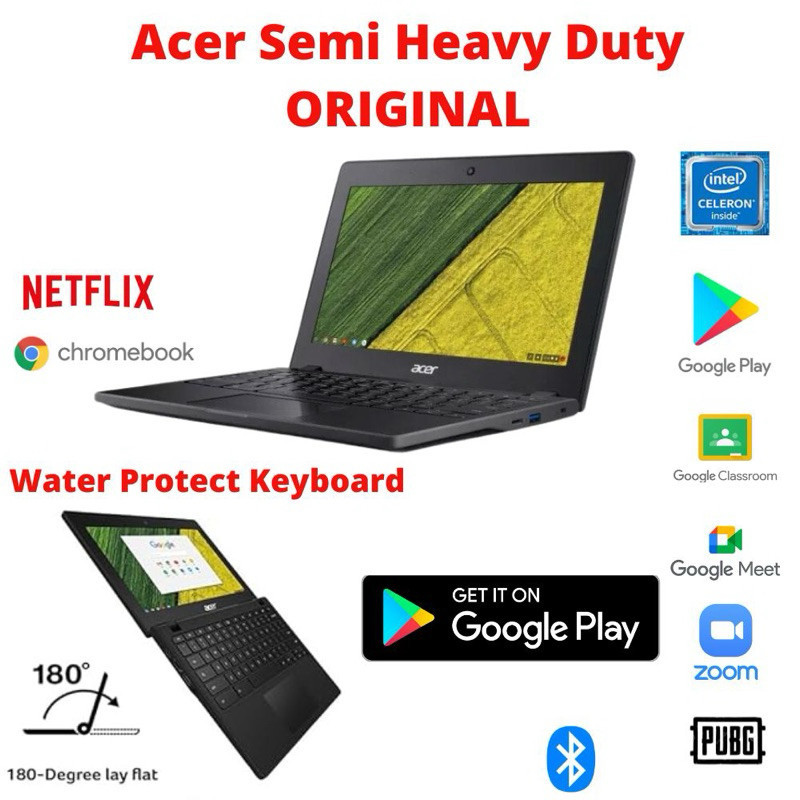 Laptop Acer C733 n4020 Heavy Duty 32GB Chromebook 4GB Ram SSD Slim / Speaker Nice   / ChromeOS / LAP