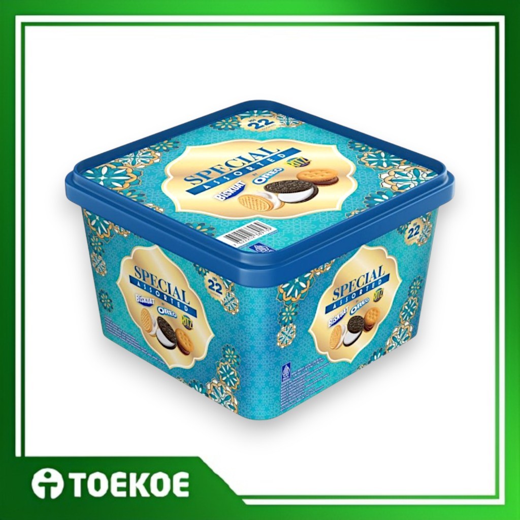 TOEKOE Biskuat Oreo Ritz Biskuit Special Assorted Jar 243.4gr Aneka Biskuit By Mondelez