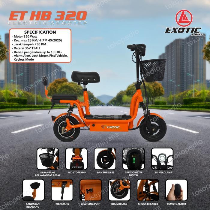scooter skuter listrik duduk exotic ET HB 320 - Luar Kota