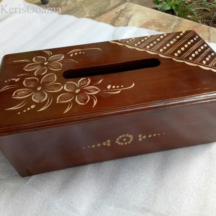 KOTAK TISU KAYU JATI ASLI MODEL CUKIT BLORA UKIR BESAR UNIK FURNITURE murah SW2