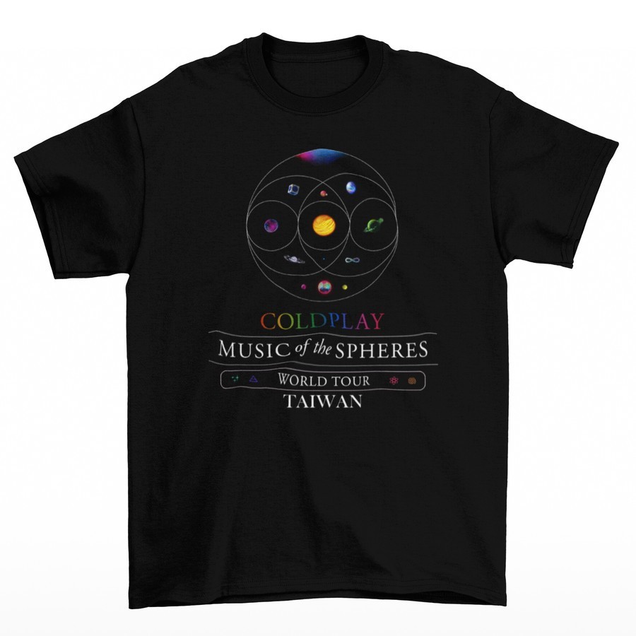 (COD) Kaos Band Pria TOMOINC ColdPlay - Music Of The Spheres Taiwan