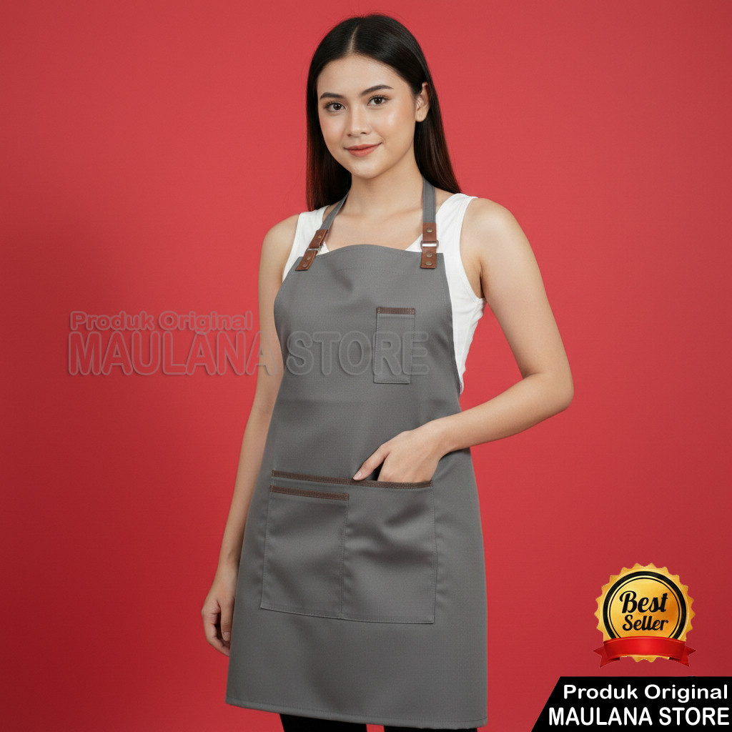 Celemek | Apron Keren Apron Barista Premium Celemek Masak Pria / Wanita Apron Barista Celemek Dapur 