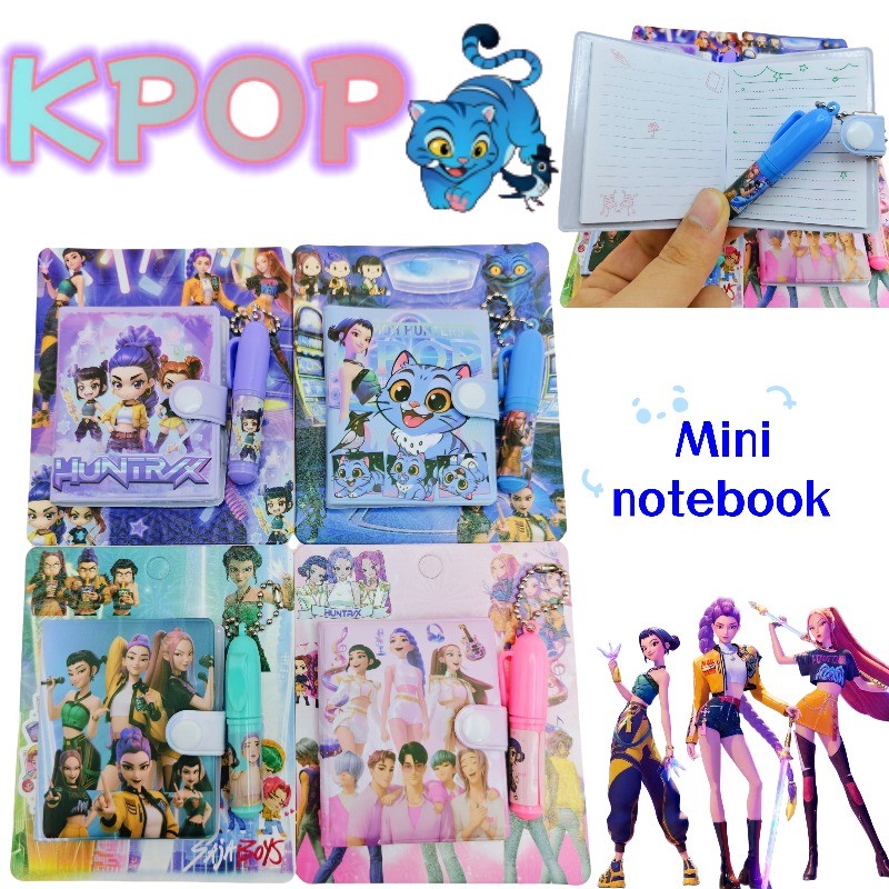 KPop Demon Hunters Mira Rumi Zoey Creative Cartoon Mini Notebook for Students High-Appearance Notebo