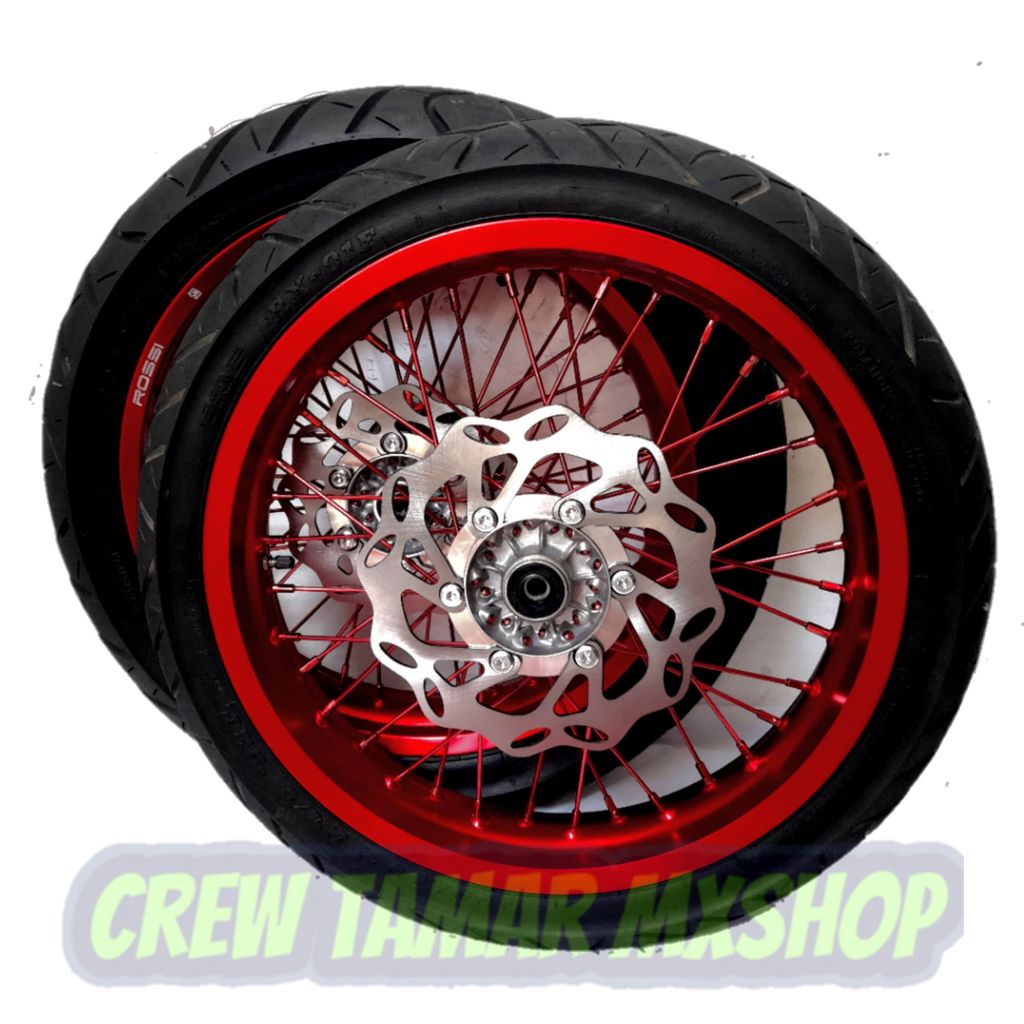 Wheelset Supermoto PNP Kawasaki KLX 150 Ban SUMO D-Tracker 150