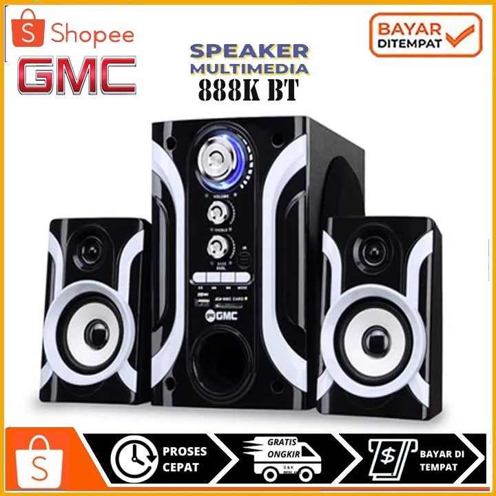 SPEAKER AKTIF BLUETOOTH GMC 888L - 888K BT MULTIMEDIA FULL BASS PROMO TERLARIS