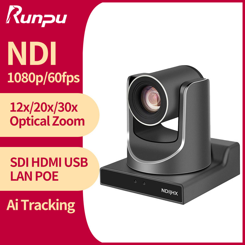 Runpu N PTZ Camera Ai Tracking Conference Camera Ptz Video S HDMI USB POE Live Streaming Camera for 