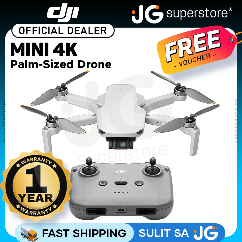 DJI Mini 4K Fly More Combo/Standard Palm-Sized Drone with RC-N1C Remote | 12MP 1/2.3" CMOS 24mm Wide
