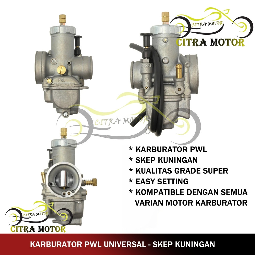 SUNMORNING    (BISA BAYAR DI TEMPAT / COD) KARBURATOR PWL 28 UNIT PNP NINJA R SS RR SKEP KUNINGAN TE