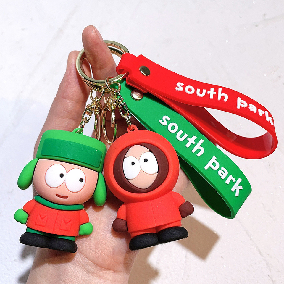 South Park Keychains South Park Dolls Couple Pendants Claw Machine Small Gifts