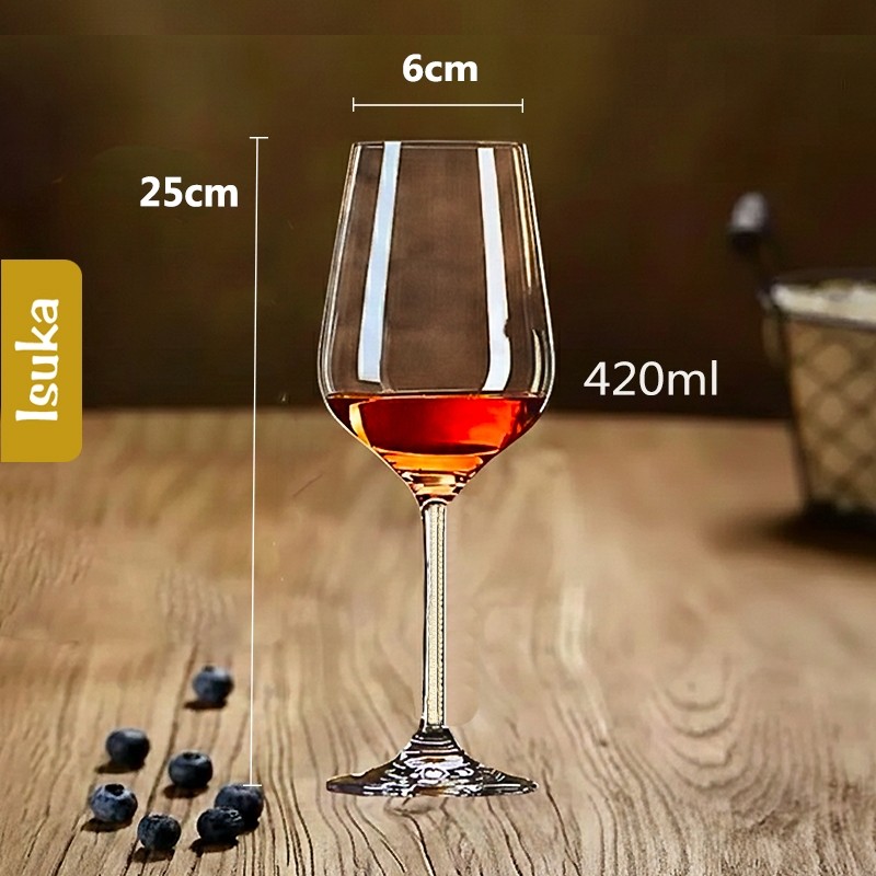 Gelas Wine Kaca Kristal Wine Goblet Red Wine Stem Glass Gelas Minum Anggur Crystal Glass Shiraz 07