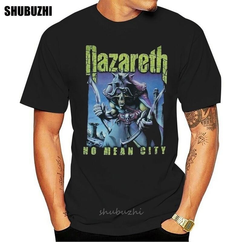 OT59 Nazareth No Mean City Black Rock T-Shirt New Funny Tee Shirt cotton tshirt men summer fashion t