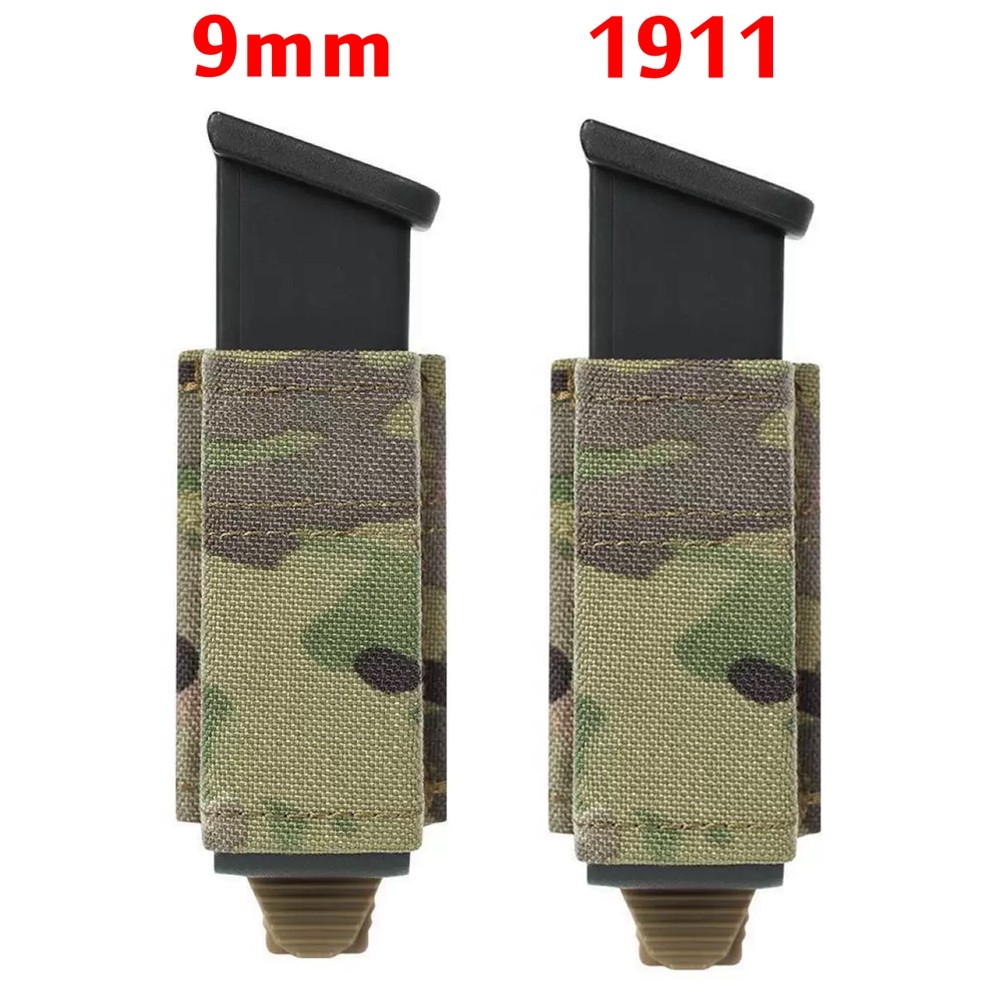 FAST 1911/9mm Single Mag Pou Tactical Molle Single Magazine Holster for GLock 17 19 22 23 43 Combat 