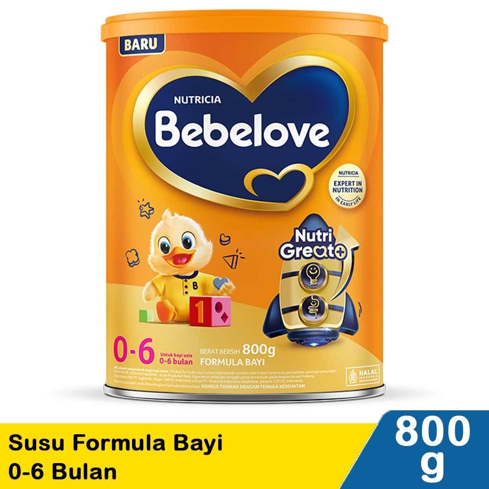 BEBELOVE 1 SUSU FORMULA BAYI 0-6 BULAN  800g