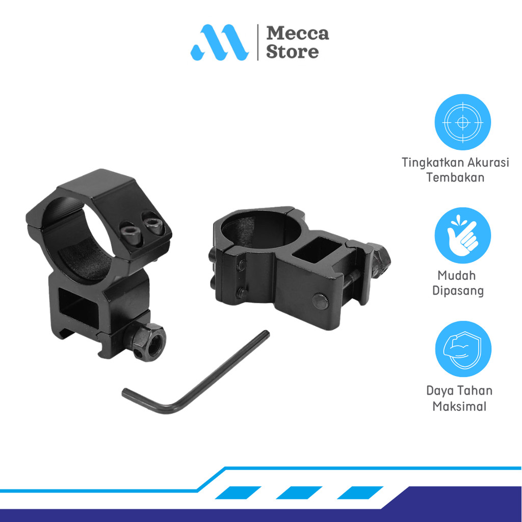 Mounting Teleskop Rifle Scope Mount Ring Picatinny Rail 25.4mm